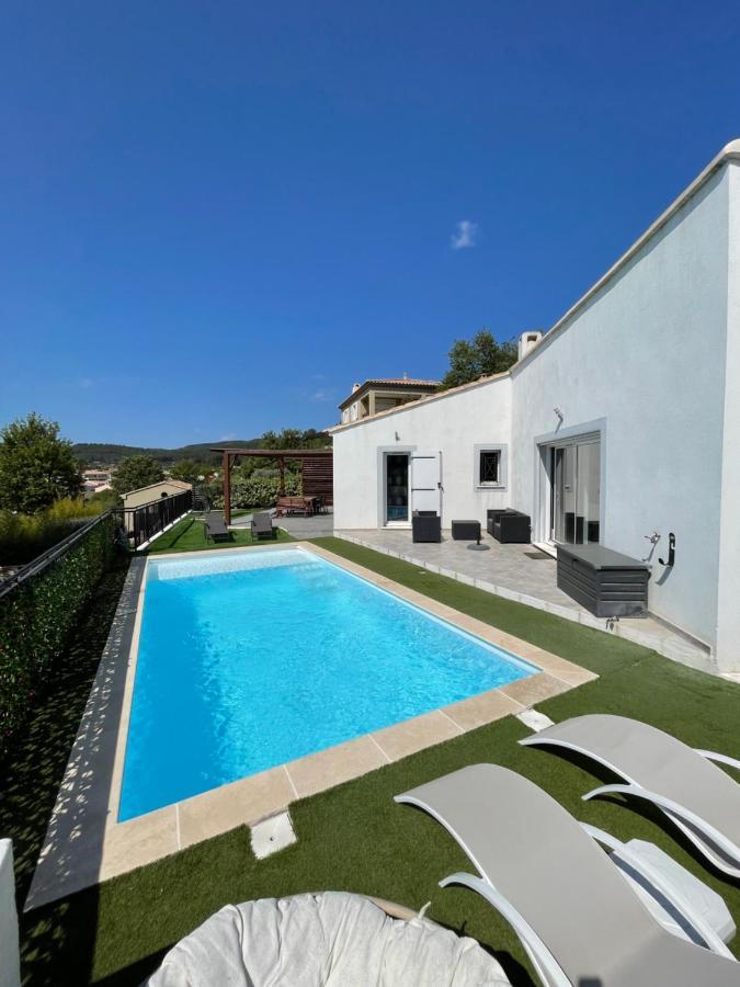 Villa Avec Piscine Cuers Bagian luar foto