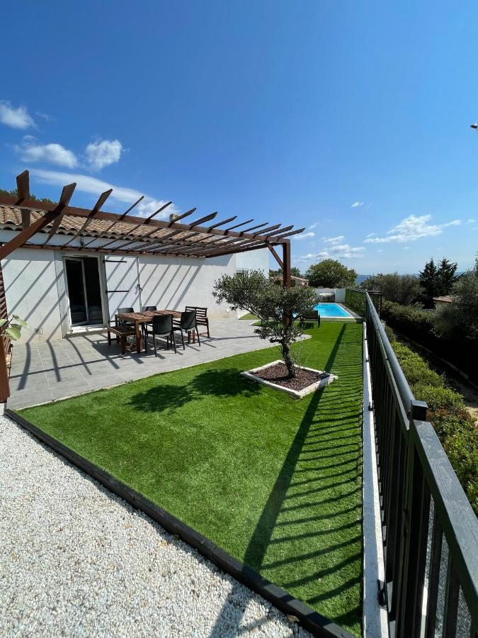Villa Avec Piscine Cuers Bagian luar foto